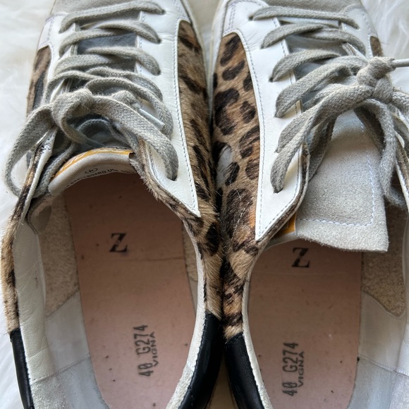 💫Size 40 Leopard Print Superstars GUC - Picture 5 of 8